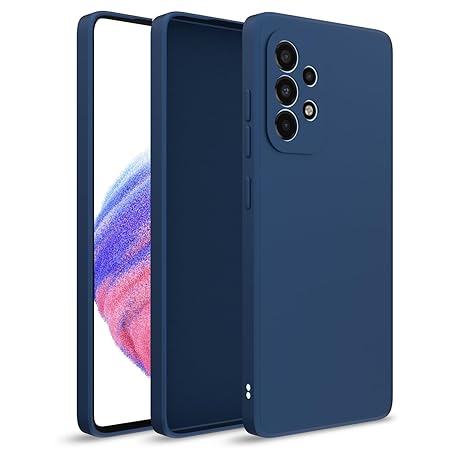 Dark Blue Camera Original Silicone Case for Samsung A23 - The Hatke