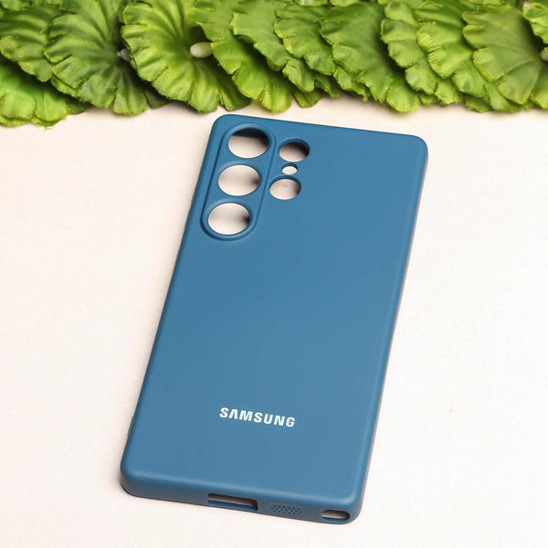 Dark Blue Camera Original Silicone case for Samsung S25 Ultra - The Hatke