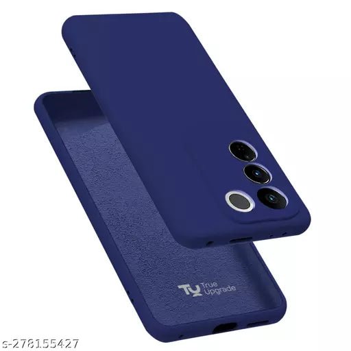 Dark Blue Camera Original Silicone case for Vivo V27 - The Hatke