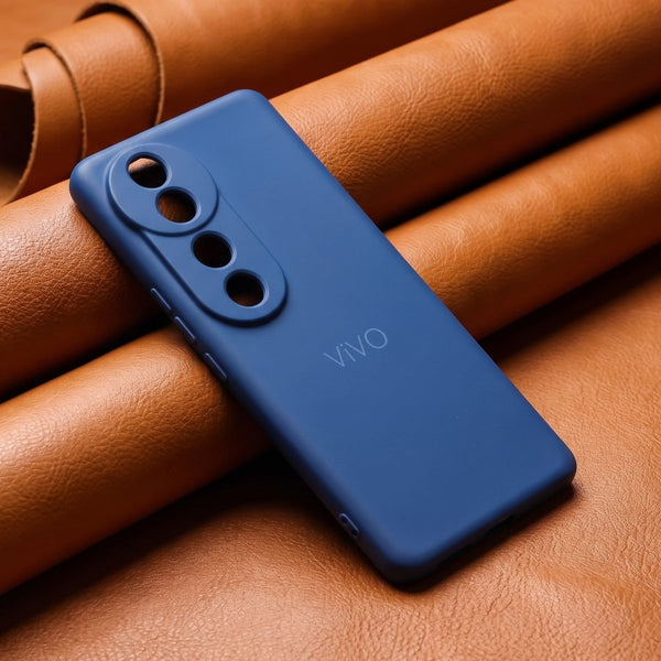 Dark Blue Camera Original Silicone case for Vivo V40 - The Hatke