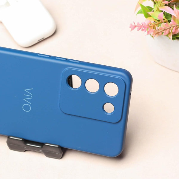 Dark Blue Camera Original Silicone case for Vivo Y200 - The Hatke