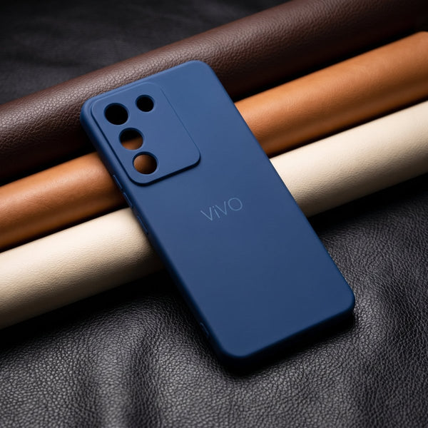 Dark Blue Camera Original Silicone case for Vivo Y200 - The Hatke