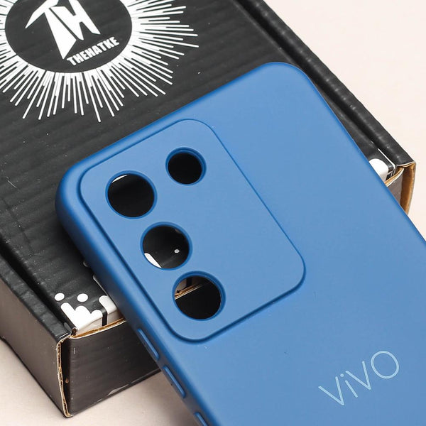 Dark Blue Camera Original Silicone case for Vivo Y200 - The Hatke