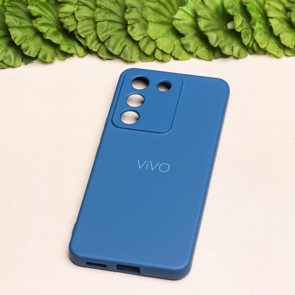 Dark Blue Camera Original Silicone case for Vivo Y200 - The Hatke
