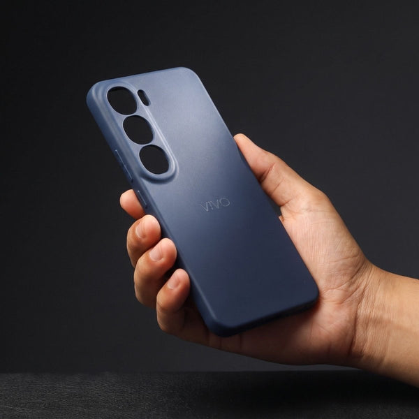 Dark Blue Camera Original Silicone case for Vivo Y300 - The Hatke