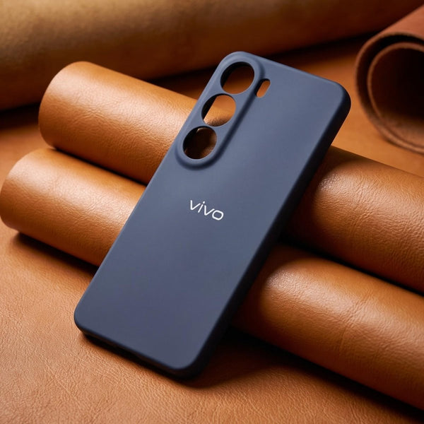 Dark Blue Camera Original Silicone case for Vivo Y300 - The Hatke