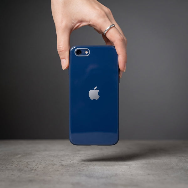 Dark Blue camera Safe mirror case for Apple Iphone 6/6s - The Hatke