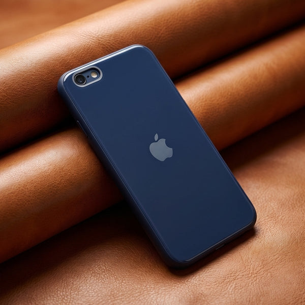 Dark Blue camera Safe mirror case for Apple Iphone 6/6s - The Hatke