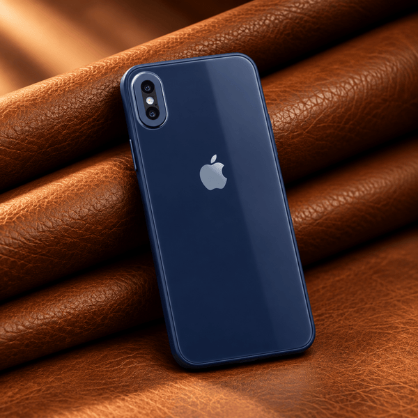 Dark Blue Camera Safe mirror case for Apple Iphone X/Xs - The Hatke