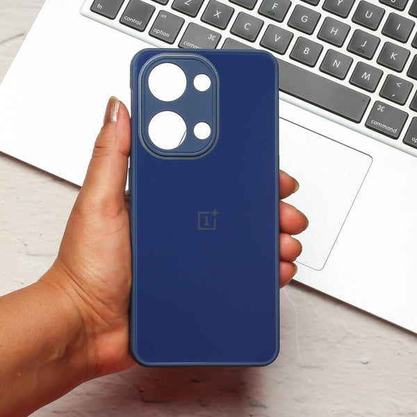 Dark Blue camera Safe mirror case for Oneplus Nord 3 - The Hatke