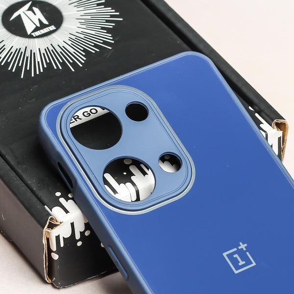 Dark Blue camera Safe mirror case for Oneplus Nord 3 - The Hatke