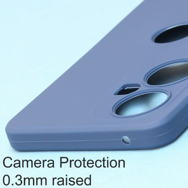 Dark Blue Candy Logo cut Silicone Case for Oneplus Nord CE 3 Lite - The Hatke