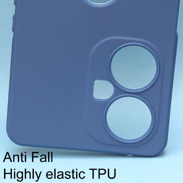 Dark Blue Candy Logo cut Silicone Case for Oneplus Nord CE 3 Lite - The Hatke