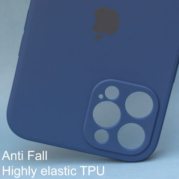 Dark Blue Candy Silicone Case for Apple Iphone 14 Pro - The Hatke