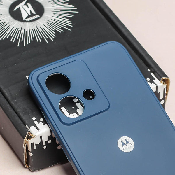 Dark Blue Candy silicone Case for Motorola Edge 40 Neo - The Hatke