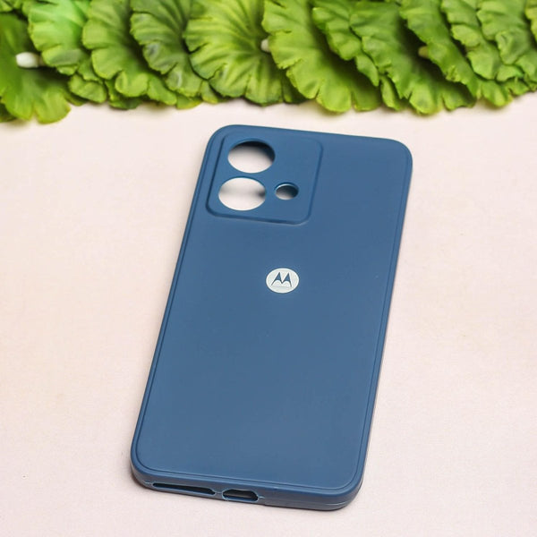 Dark Blue Candy silicone Case for Motorola Edge 40 Neo - The Hatke