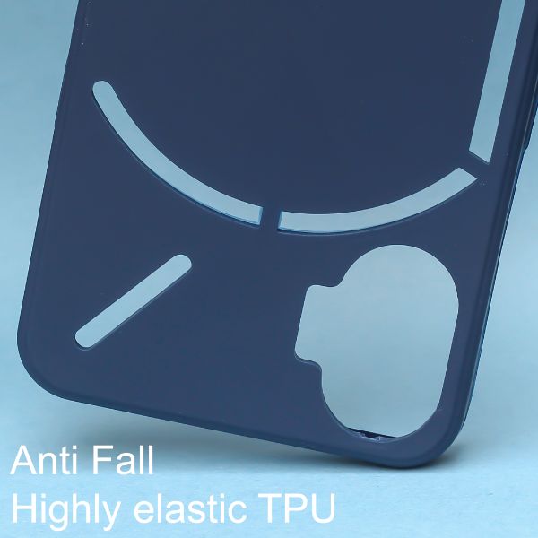 Dark Blue Candy Silicone Case for Nothing Phone 1 - The Hatke