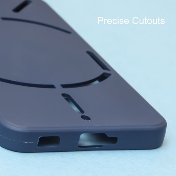 Dark Blue Candy Silicone Case for Nothing Phone 1 - The Hatke