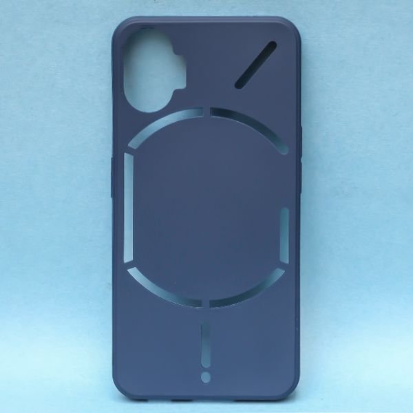 Dark Blue Candy Silicone Case for Nothing Phone 1 - The Hatke