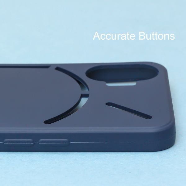 Dark Blue Candy Silicone Case for Nothing Phone 1 - The Hatke