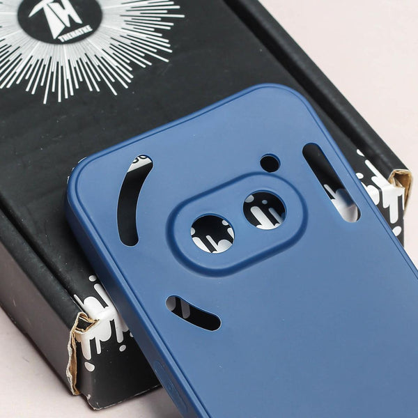 Dark Blue Candy Silicone Case for Nothing Phone 2A - The Hatke