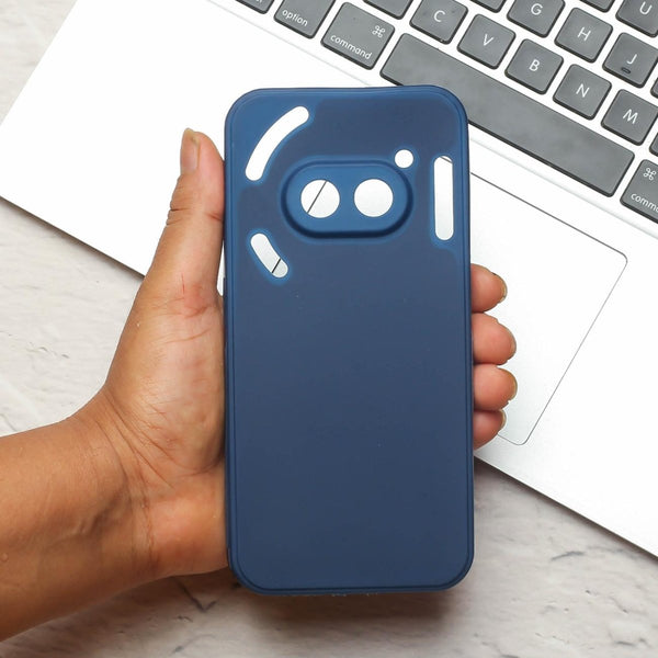 Dark Blue Candy Silicone Case for Nothing Phone 2A - The Hatke