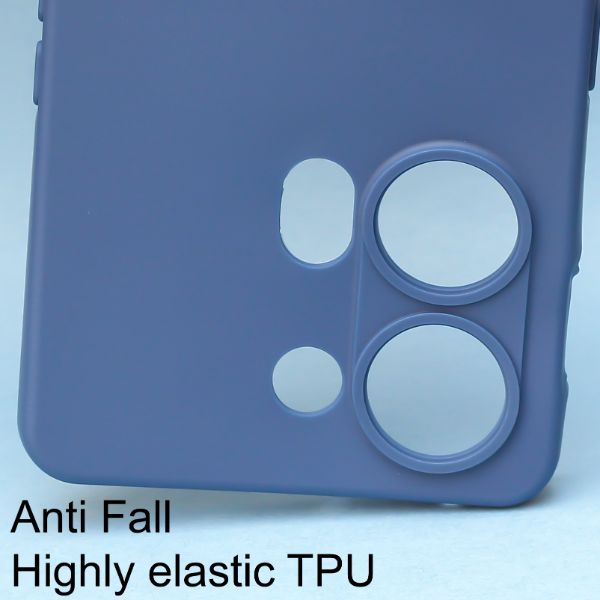 Dark Blue Candy Silicone Case for Oneplus Nord 3 - The Hatke