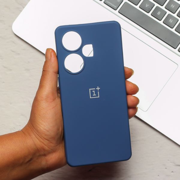 Dark Blue Candy Silicone Case for Oneplus Nord CE 3 5G - The Hatke