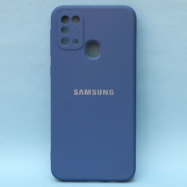 Dark Blue Candy Silicone case for Samsung M30s - The Hatke