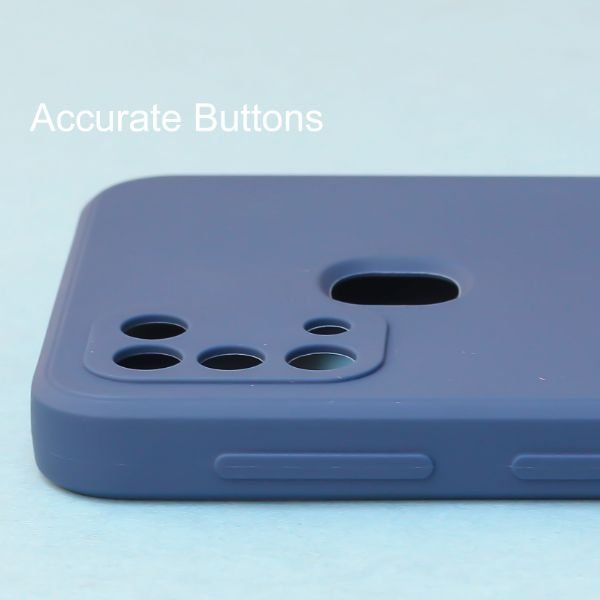 Dark Blue Candy Silicone case for Samsung M30s - The Hatke