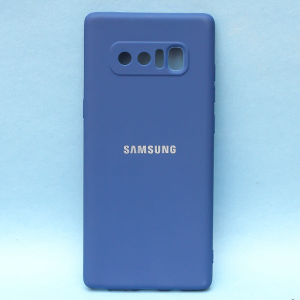 Dark Blue Candy Silicone Case for Samsung Note 8 - The Hatke