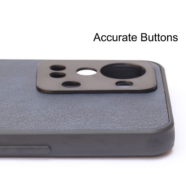 Dark Blue Leather Black Panther Ornamented for Oneplus Nord 2T - The Hatke