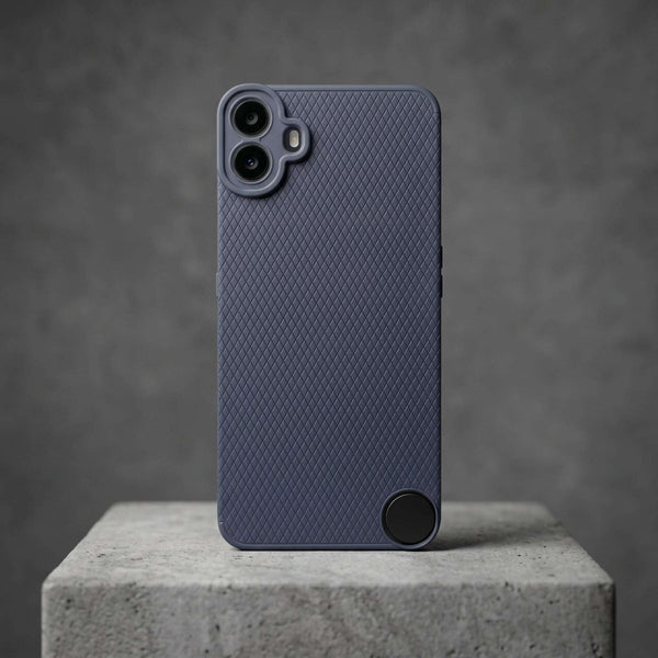 Dark Blue Line Wave Silicone Case for CMF PHONE 1 - The Hatke
