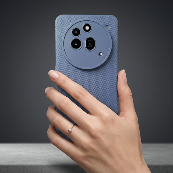 Dark Blue Line Wave Silicone Case for Nothing Phone 3A Pro - The Hatke