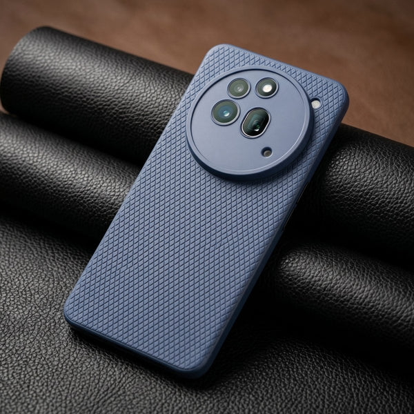 Dark Blue Line Wave Silicone Case for Nothing Phone 3A Pro - The Hatke