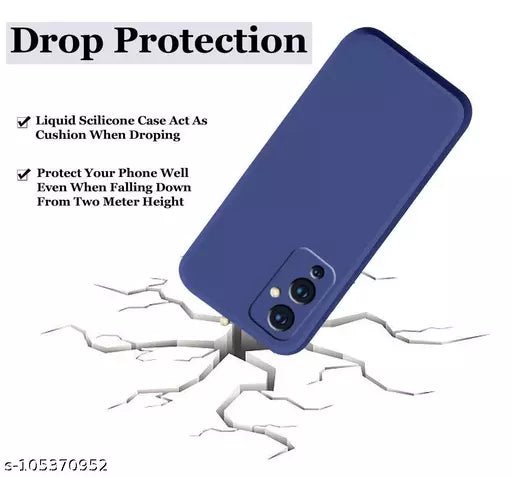 Dark Blue Original Camera Safe Silicone case for Oneplus 9 - The Hatke