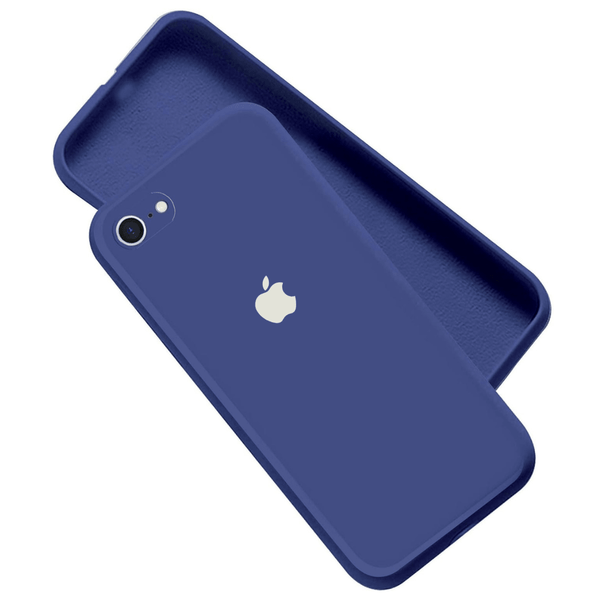 Dark Blue Original Camera Silicone Case for Apple Iphone 7 - The Hatke