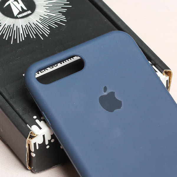 Dark Blue Original Silicone case for Apple iphone 7 Plus - The Hatke