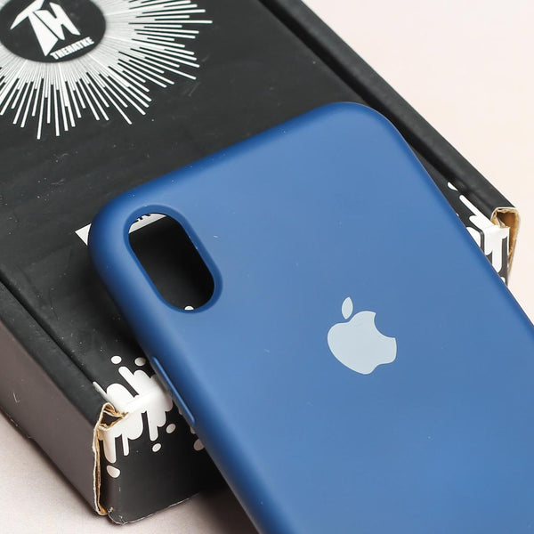 Dark Blue Original Silicone case for Apple iPhone XR - The Hatke