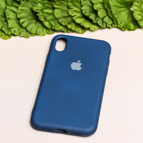 Dark Blue Original Silicone case for Apple iPhone XR - The Hatke