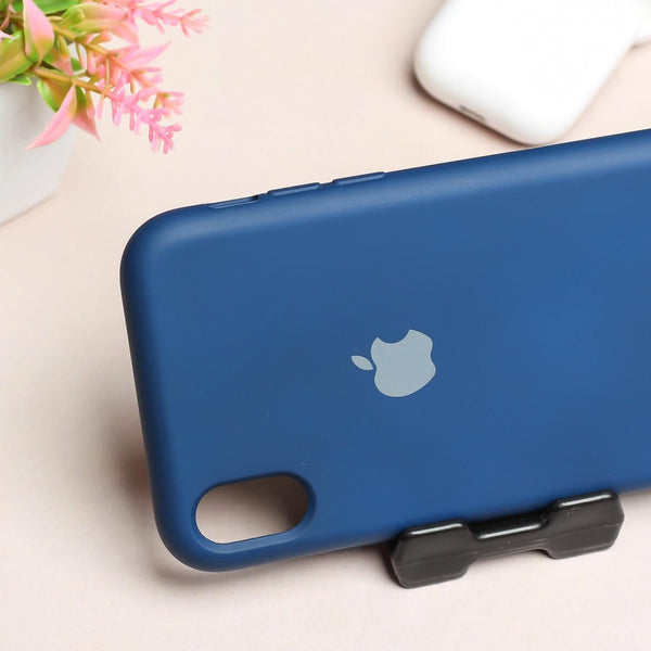 Dark Blue Original Silicone case for Apple iPhone XR - The Hatke