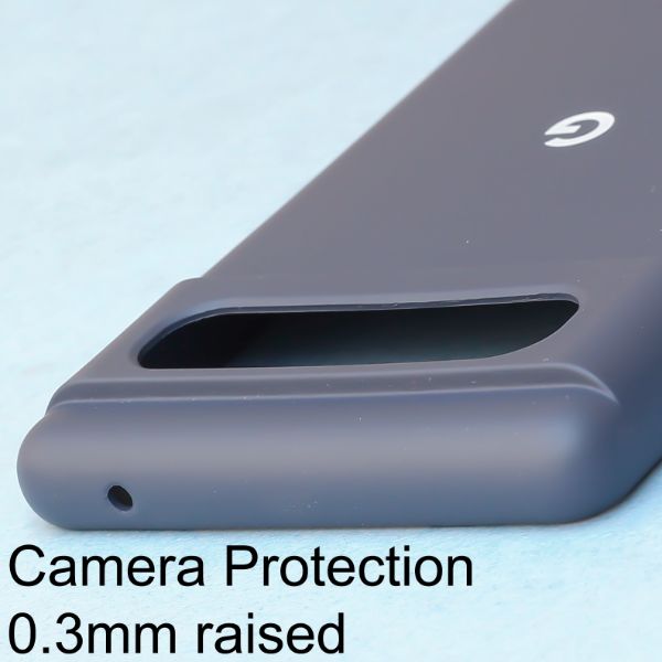 Dark Blue Original Silicone case for Google Pixel 8 - The Hatke