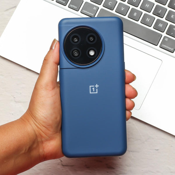 Dark Blue Original Silicone case for Oneplus 11R - The Hatke