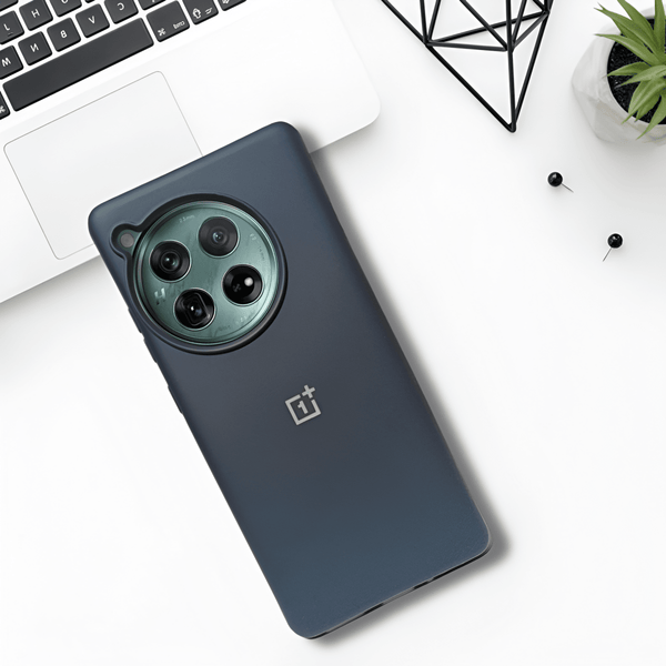 Dark Blue Original Silicone case for Oneplus 12R - The Hatke