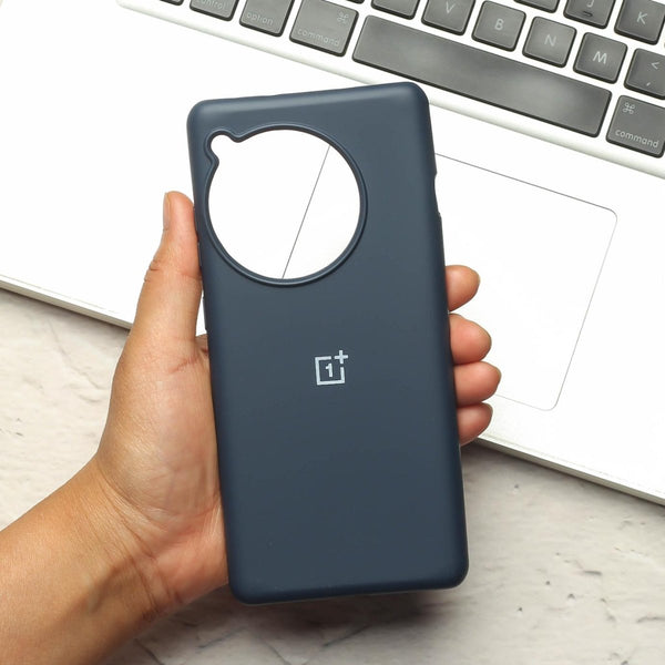 Dark Blue Original Silicone case for Oneplus 12R - The Hatke