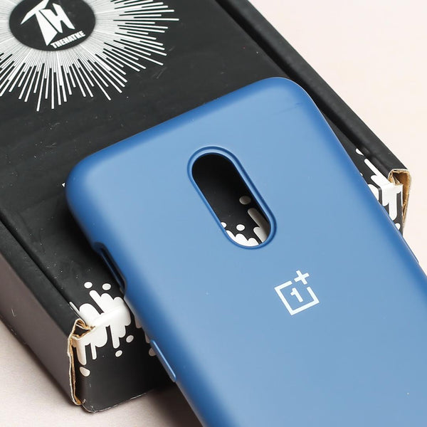 Dark Blue Original Silicone case for Oneplus 6t - The Hatke