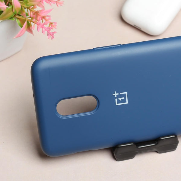 Dark Blue Original Silicone case for Oneplus 7 - The Hatke