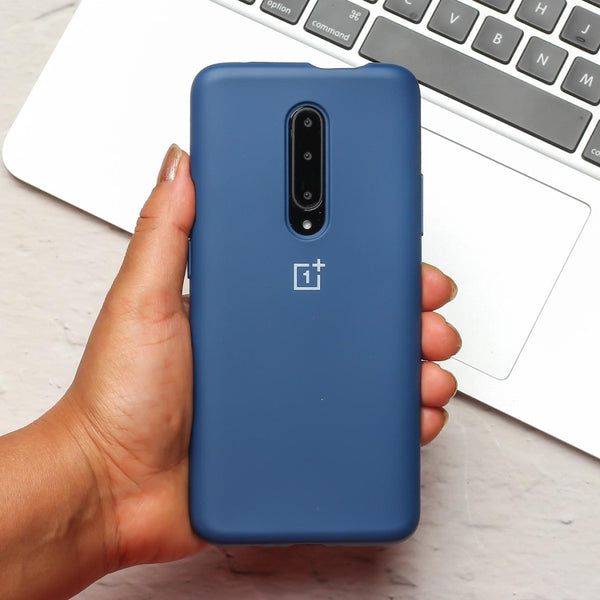Dark Blue Original Silicone case for Oneplus 7 Pro - The Hatke