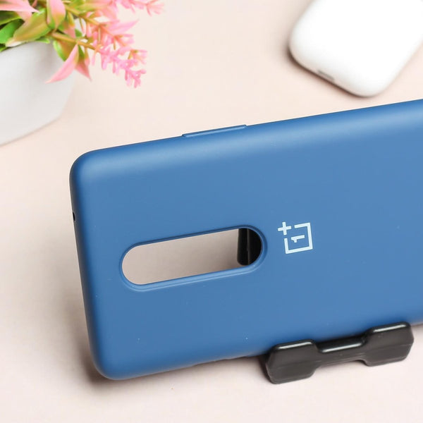 Dark Blue Original Silicone case for Oneplus 8 - The Hatke