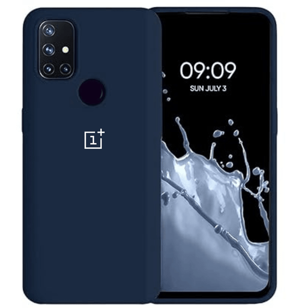 Dark Blue Original Silicone Case for Oneplus Nord N10 - The Hatke